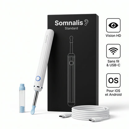 Somnalis™ — Nettoyage des oreilles précis avec caméra HD