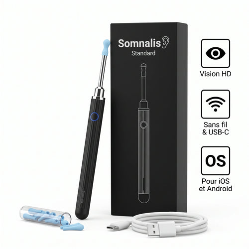 Somnalis™ — Nettoyage des oreilles précis avec caméra HD