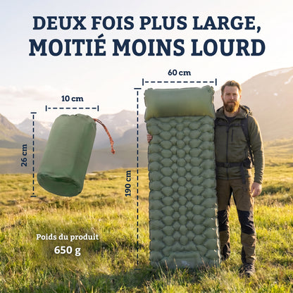 Matelas pneumatique compact et ultra-léger Somanlis PRO